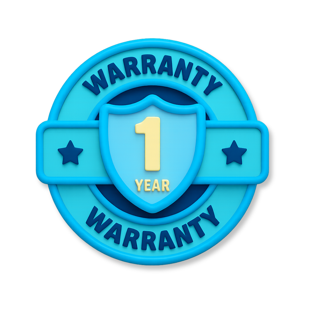 1 Year Warranty